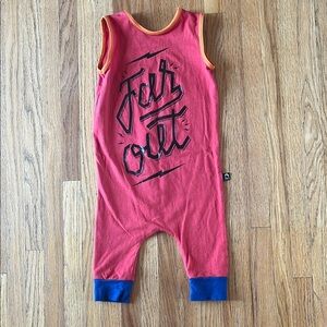 RAGS Red and Orange Graphic Jumpsuit